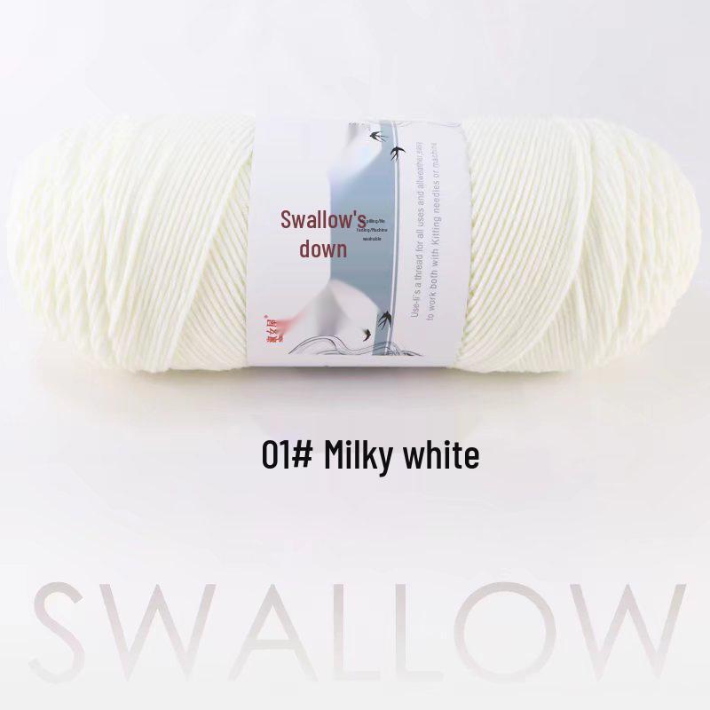 Large Skein 5-Ply Milk Cotton Yarn: Luxurious Plush for Doll Making & Seat Cushions, Available in 80 Colors