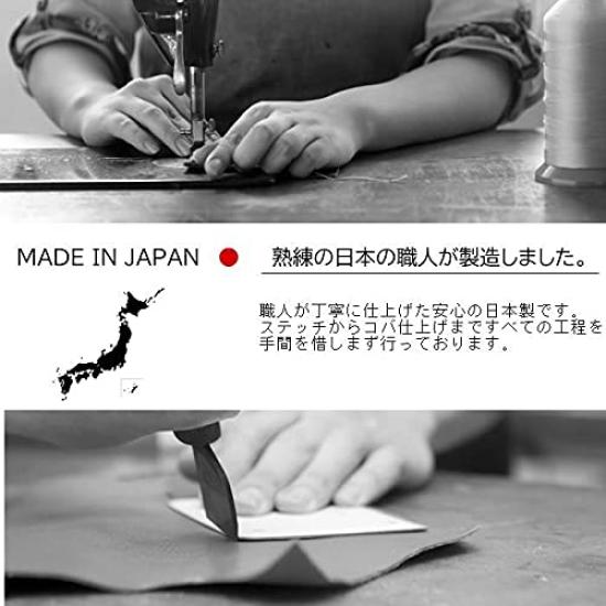 Bell La Bell Men's Bifold Wallet In Buttero Italian Leather (Made In Japan) with Coin Purse, a Perfect Father's Day Gift (Green Zip-Around Long