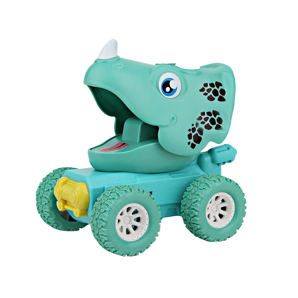 Children's Cartoon Elastic Dinosaur Pull Back Car 3-9 Years Old Boy And Girl Toy