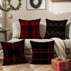 Nordic Scottish Pattern Tartan Cushion Cover Pattern Printed Pillowcase For Living Room Sofa Cushion Cover & Bedroom Decor