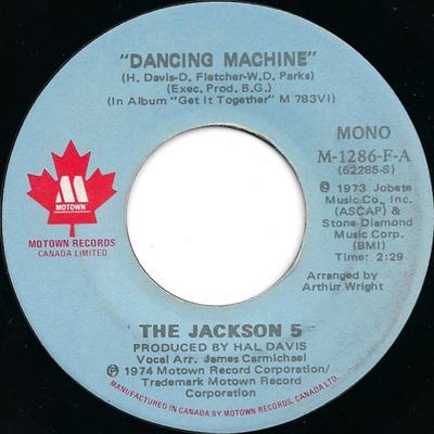 7inch Record JACKSON 5 - Dancing Machine / It's Too Late To  M1286F Motown 1974 Canada Soul/Funk Used