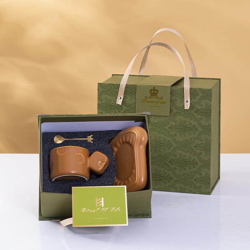 Shangqi Ceramic Coffee & Milk Cup with Saucer Set