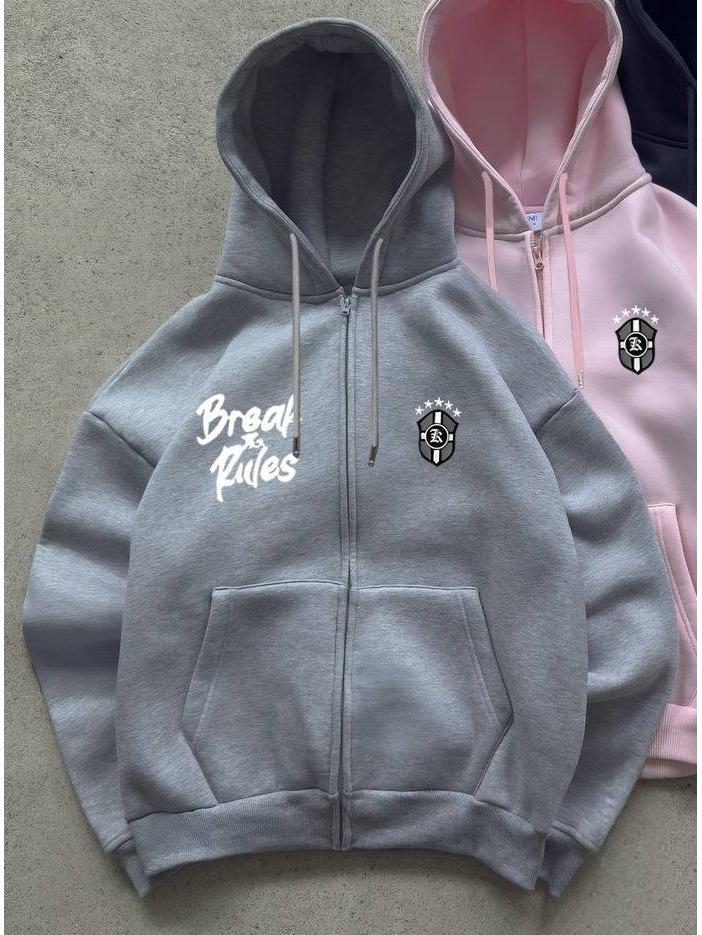 2025 European Unisex Hooded Casual Sports Zipper Cardigan for Autumn/Winter