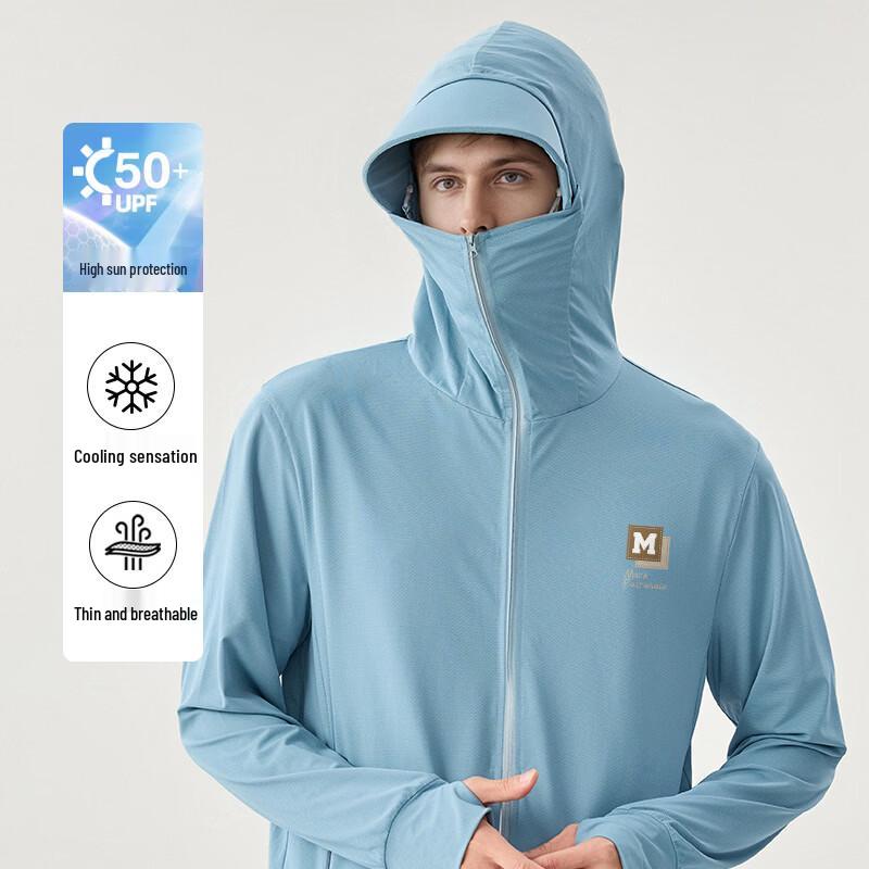 Mark Fairwhale Men's Ice Silk Cooling UPF50+ Sun Protection Hoodie