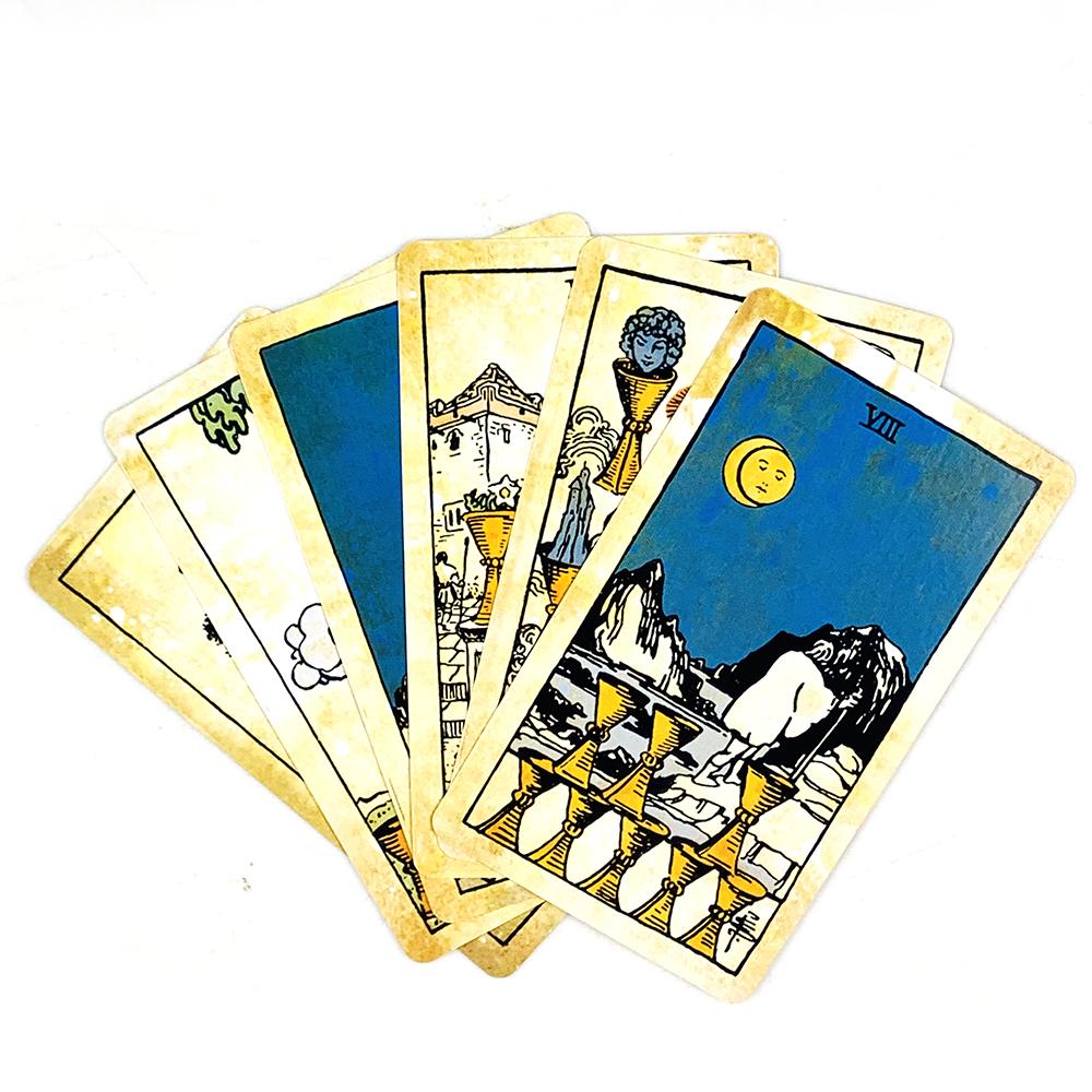 Tarot Cards A 78 Deck Oracle English Visions Divination Edition Borad Playing Games,Holiday Games, Christmas and New Year Gifts