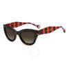 Carolina Herrera Damen-Sonnenbrille mit Cat-Eye-Farbverlauf, Braun, HER 0086 S 0O63 HA 51