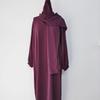 Yiduo Duo New Middle East Hijab Long Robe - Solid Color Simple Dress 21499
