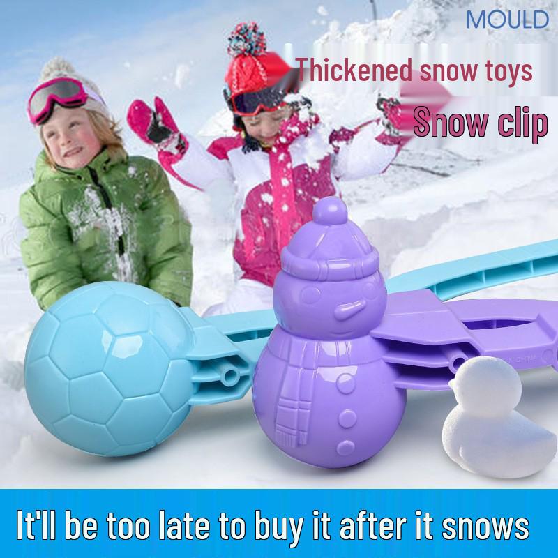 Winter Snowball Maker Tool for Kids - Small & Large Duck Snowball Clips for Snow Play & Snowball Fights