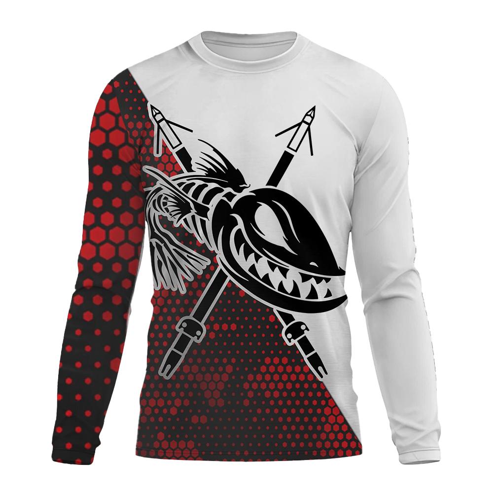 Outdoor Angeln T-Shirt Stil Lässig Digital Fisch 3D Druck T-Shirt Herren T-Shirt Kurz Frühling und Herbst O-Ausschnitt T-Shirt