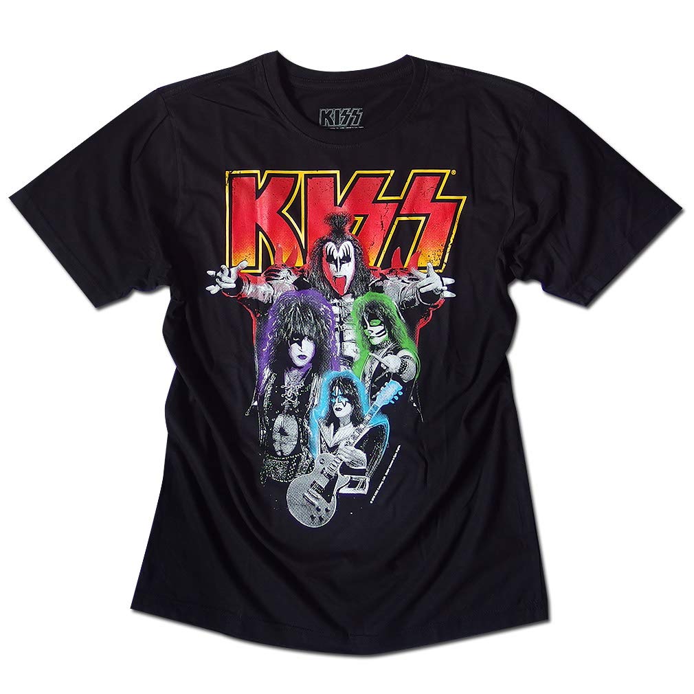 

EVERSOUL KISS Short Sleeve T-Shirt, Gene Simmons, KISS Army Logo, Hard Rock, Men s, Black, Size XL [Parallel Import]
