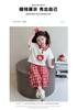 Girls' Korean Edition Set Summer 2026 New Girl's Cartoon Short Sleeve Summer Dress Children's Wide Leg Pants Two Piece Set