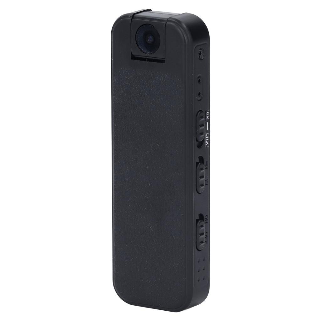 Body Worn Camera 1080P HD 180 Degree Rotating Lens Night Vision Motion Detection Wearable Pocket Camcorder with Back