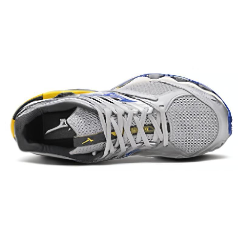 Mizuno Dämpfung Rutschfest Verschleißfest Atmungsaktiv Unterstützung Gleichgewicht Niedrig geschnitten Freizeit Laufschuhe Unisex Grau Blau Sneaker J1GC244907