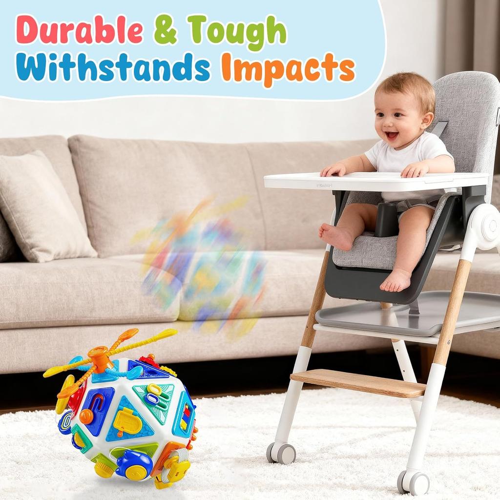 22-in-1 Baby Busy Board Activity Cube Toys Montessori Toy Educational Learning Sensory Travel Toys for Infant Christmas Gifts