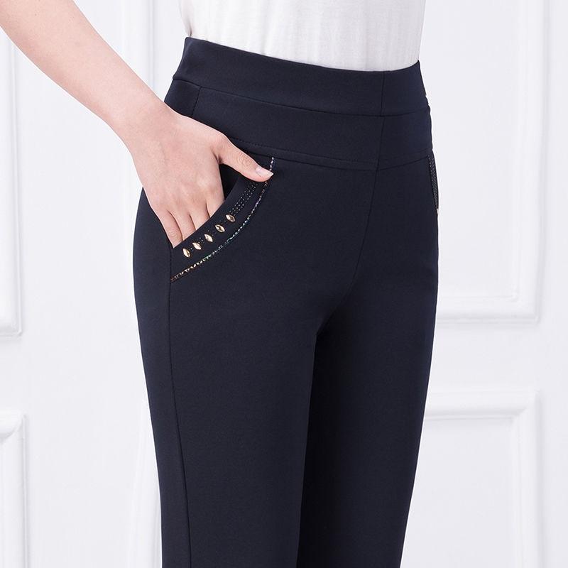 Spring Autumn Women Pants Sweat Pants Slim High Waist Stretch Pencil Pants Female Trousers