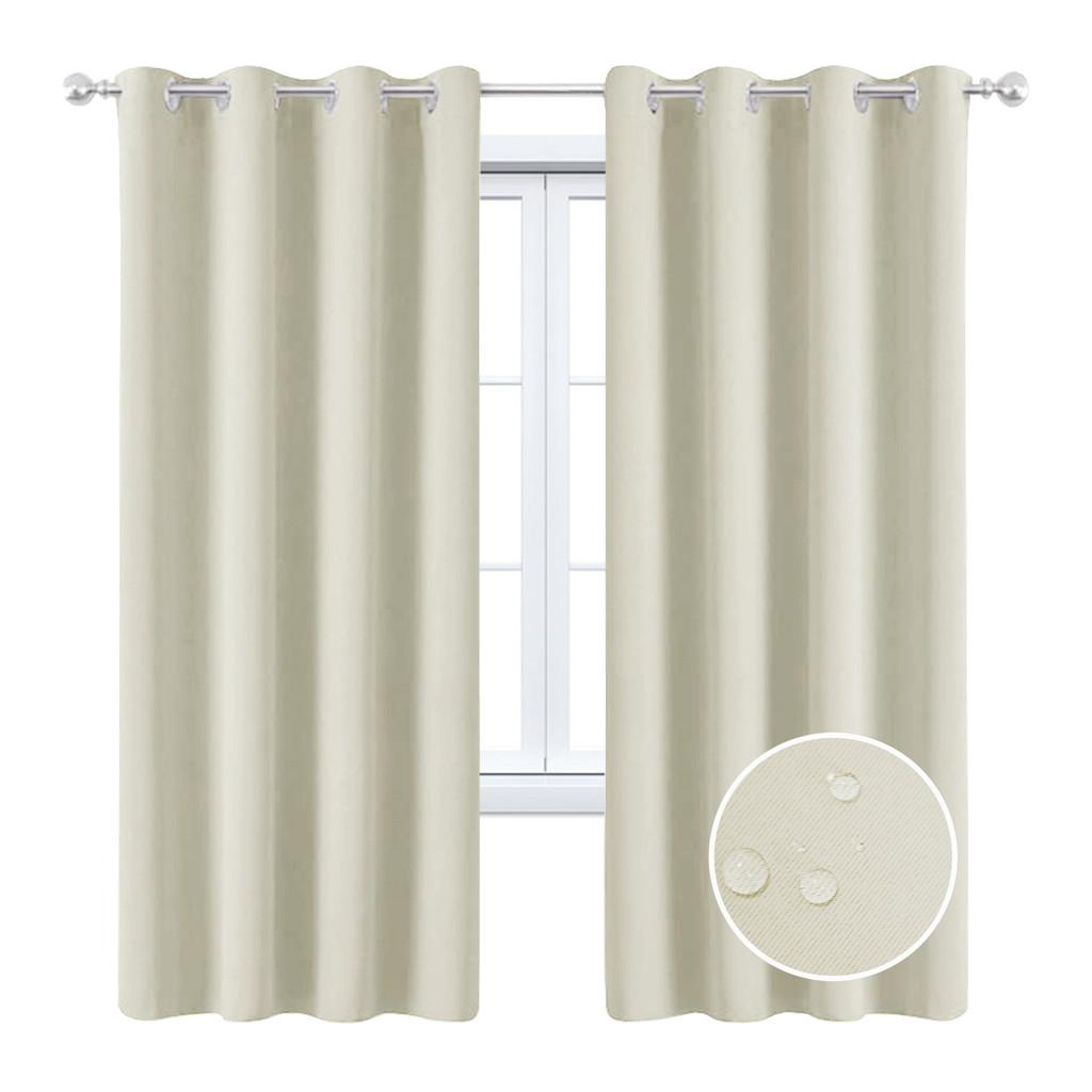Solid Color Curtains With Insulation And Shading Design For Daily Household Use