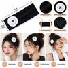 Elastic Button Headband Ribbed Knit Knit Turban Band New Head Wrap  Daily Wear