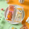 100Pcs Cartoon Transparent Food Grade Ice Cream Bags Disposable Plastic Bag Popsicle Protective Cover Storage Packing Bag Diy
