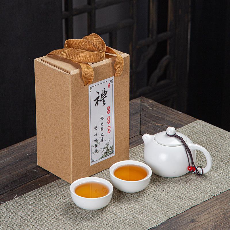 Portable ceramic Xishi pot travel kung fu tea set real estate souvenir