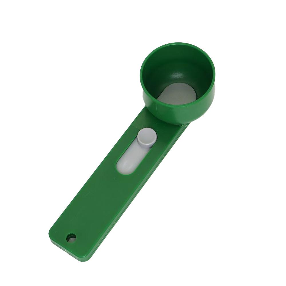 No Spill Measuring Spoon Long Handle Scoop with Built-In Sliding Funnel Preparation of Protein Powder Workout & Sports Drinks