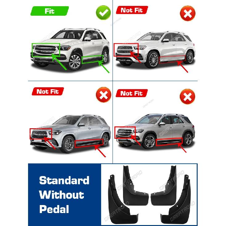For Mercedes Benz GLE W167 V167     2024 2025 Fender Mudflaps Splash Guards Mudguards Mud Flaps Car Accessories