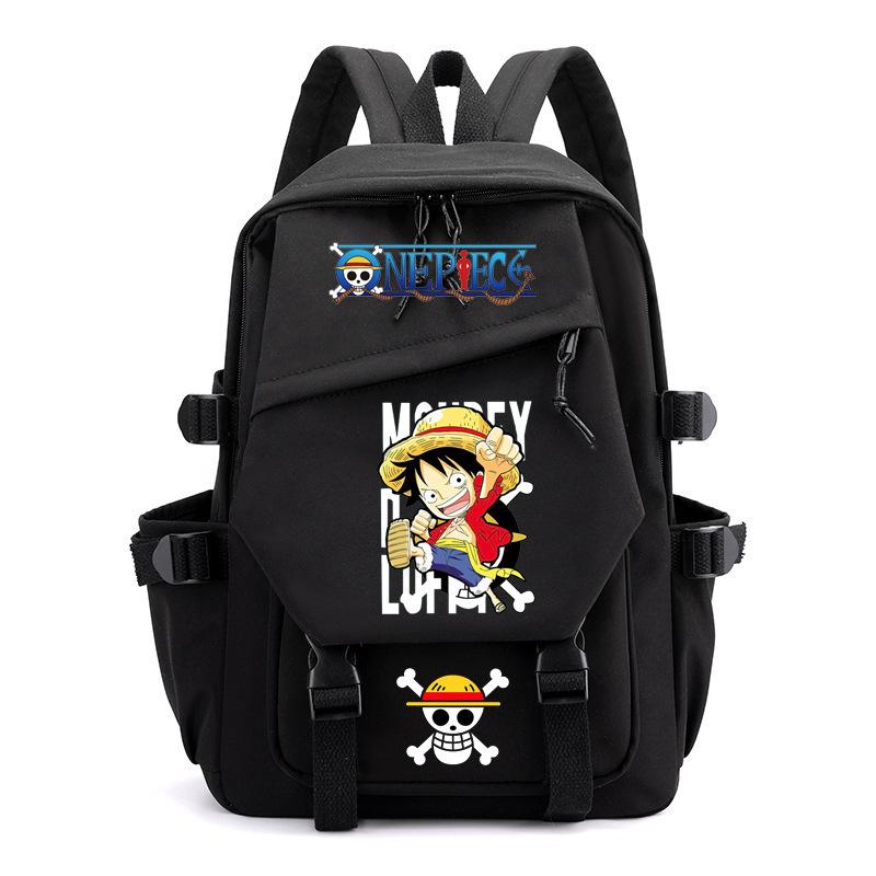 Anime peripheral ONE PIECE Luffy schoolbag Japanese retro backpack junior high school backpack computer bag