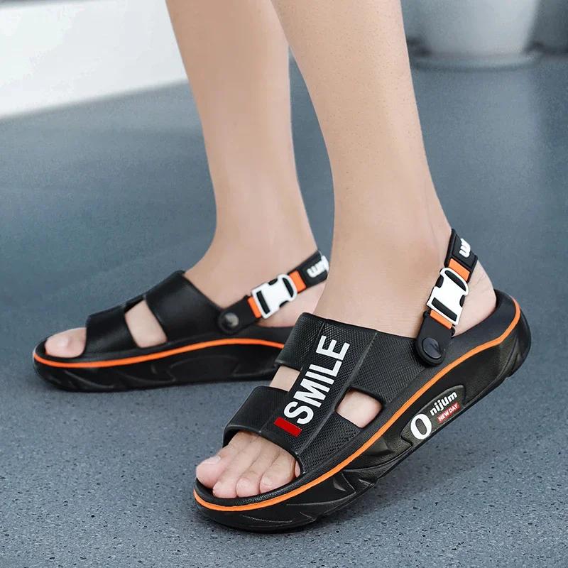 2026 New Men's Massage Slippers Indoor Outdoor Sandals Beach Comfortable Soft Slides Clogs Casual Shoes Men Women Home Slippers