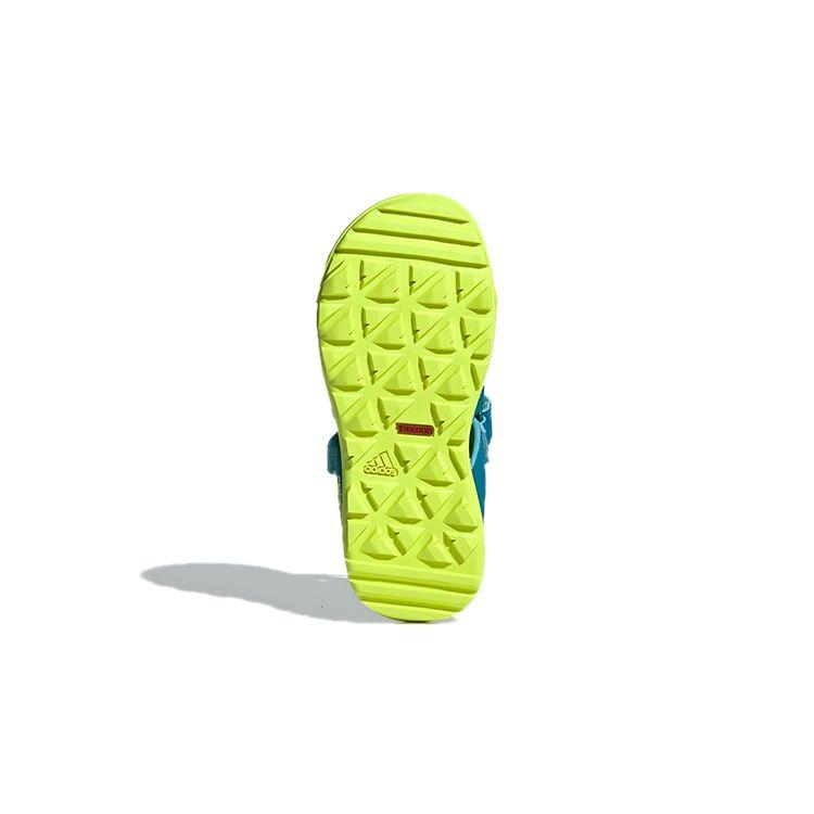 Adidas Captain Toey K Comfortable Non-Slip Kids Sandals Kids Sandals Green Yellow FY9892