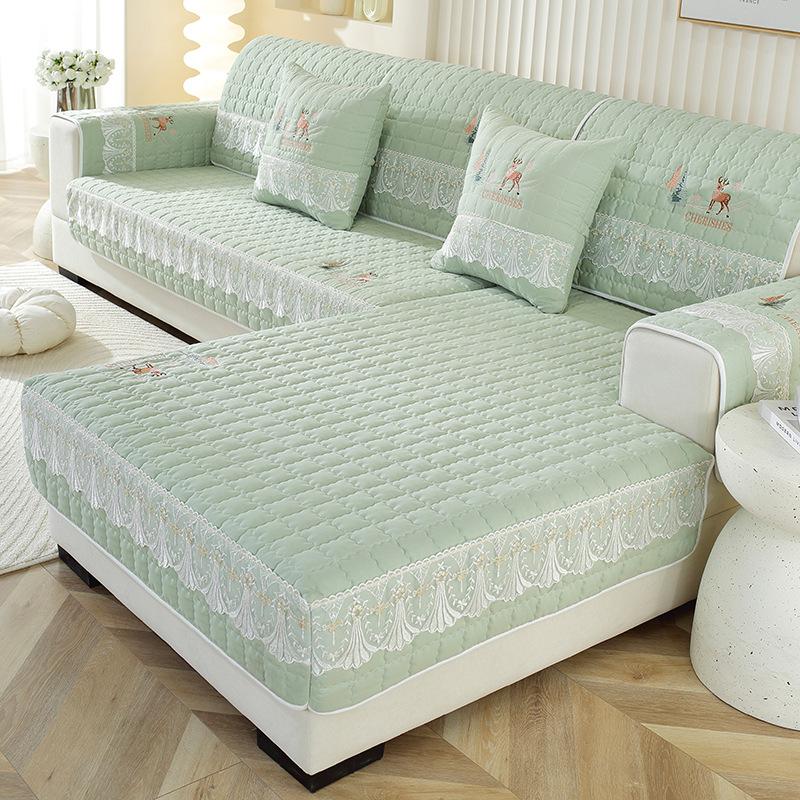 Embroidered Fabric Universal Non-Slip Thickening Sofa Cushion Simple Fashion Sofa Cover Baby Sling