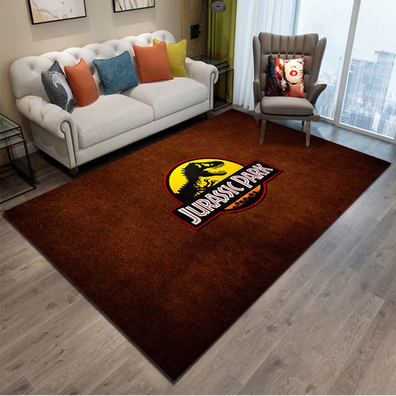 

15 Розмірів Килим Із Зображенням Динозаврів Парку Юрського Періоду, Великий Килим із Тваринами для Вітальні, Спальні, Під Диван, Доріжка, Декор, Дитячий Нековзний Килимок для Підлоги 70x100cm (28x39in)