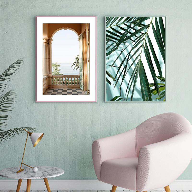 Abstraction Palm Leaf Plant Canvas Painting Botanical Nordic Wall Art Poster Print Scandinavian Decoration Picture Artwork Decor No Frame