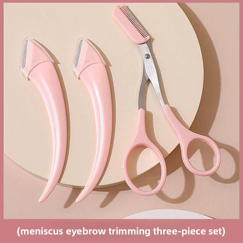 

New eyebrow trimmer for women, safe eyebrow trimming tool, anti-scratch eyebrow scissors, eyebrow razor for beginners and female students Non-standard
