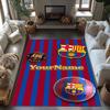 Fc Barcelona Personalized Text Carpet Perfect for Hallway Dormitory Dining Room Game Room Antislip Carpet Decorate Offices Best for Christmas