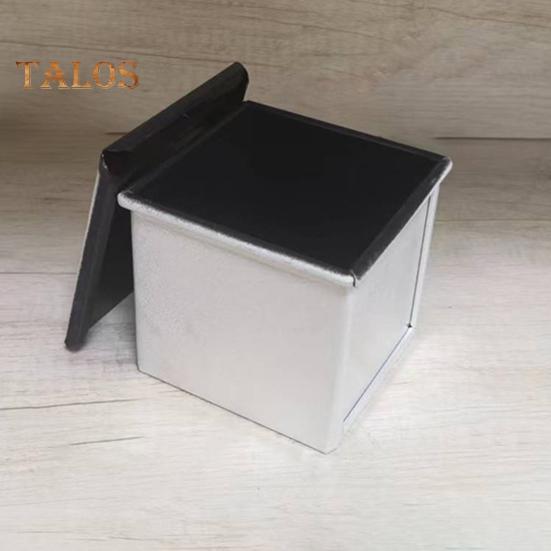 Moule à pain grillé avec couvercle Revêtement antiadhésif Récipient à pain en alliage d'aluminium pour une cuisson saine Sandwich Toast Four Ustensiles de cuisson