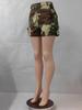 2023 Sommer Damen Camouflage Print Aufgesetzte Taschen Arbeitskleidung Shorts