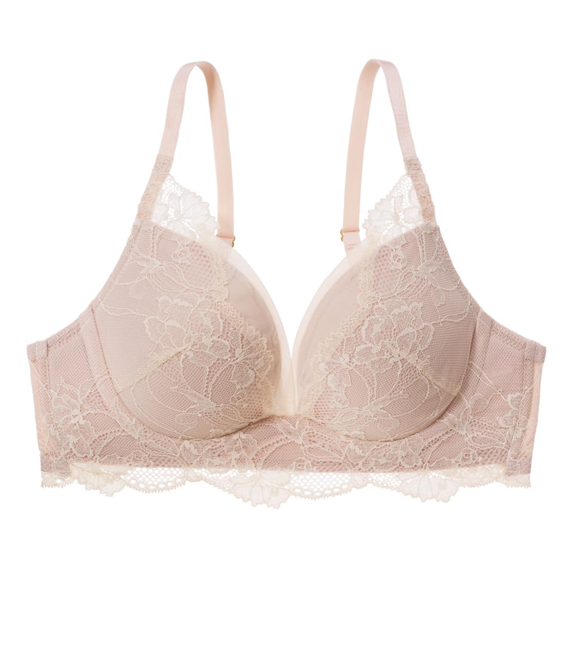 

полный круглый высокий Nice Body Бюстгальтер Плавающий цветок Розовый Бежевый C75 [Peach John] [Непрозрачный бюстгальтер, кружево, грудь, бока]