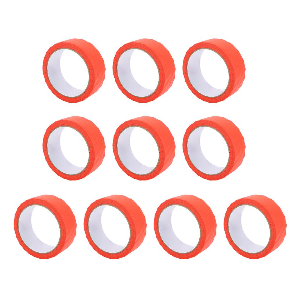 10 Pcs Red Masking Tape Indoor Outdoor Painter Tape for Painting Home Decoration Arts Crafts