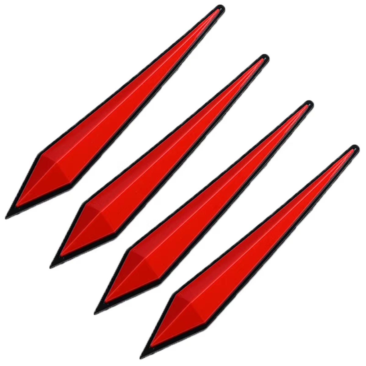 

4pcs Car Antis-scratch Protective Sticker Body Bumper Anti-collision Protection Door Rearview Mirror Edge Guard Rubber Strip one size красный