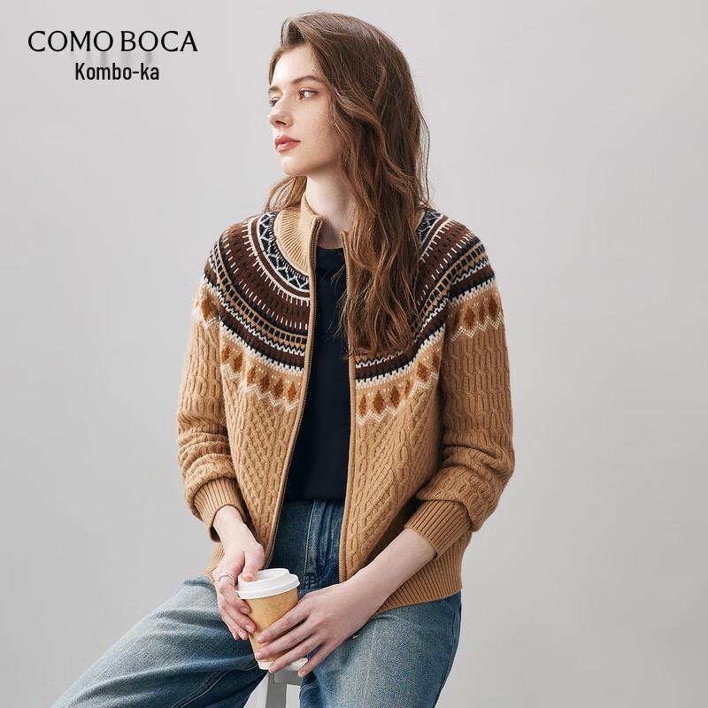 Женский жаккардовый кардиган из толстой шерсти в стиле Fair Isle 2XL