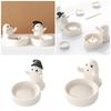 Ceramics Cute Ghostly Figurine Candle Holders Halloweens Tealight Holders Candlestick Table Decors for Festivals Party
