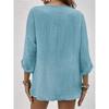 Neuer Damen Chiffon Cardigan V-Ausschnitt Knopf Langarm Leicht Casual Oberteile