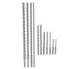 11Pcs Hammer Drill Bit Cemented Carbide High Speed Chip Removal Electric Hammer Drill Bit Set