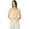 [Mousy] COTTON KNIT OPENWORK Cardigan