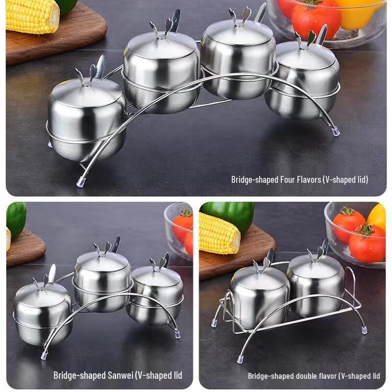 304 Stainless Steel Seasoning Jar Set