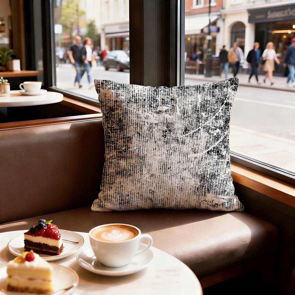Vintage Texture Cushion Cover Set of  Decorative Short Plush Pillow Covers for Sofa Soft  Cushion Case X Cm