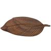 Walnut Wood Leaf Dessert Snack Tray