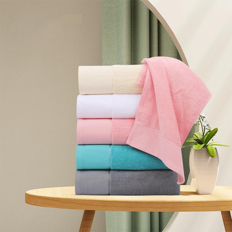 Factory Premium 100% Cotton Bath Towel Set for Hotels Custom Soft Lint-Free Luxury Bath