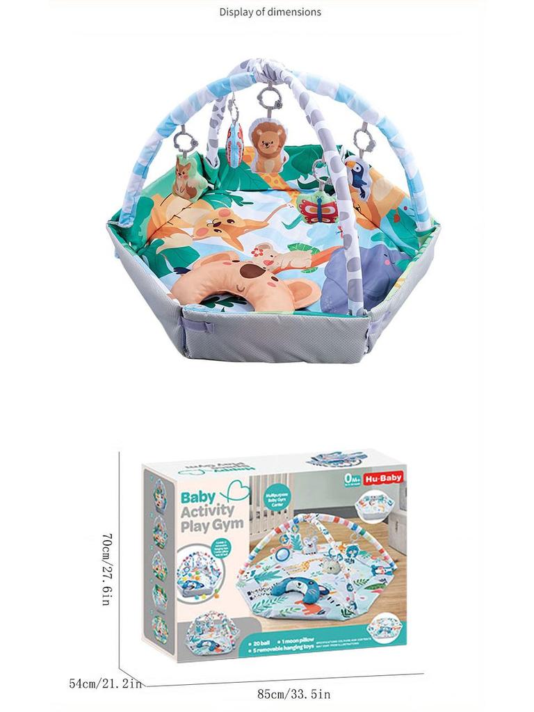 Sürünme Minderi ve Okyanus Top Havuzlu Büyük Kapalı Bebek Oyun Parkı