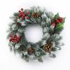 30/60Pcs Artificial Plants Plastic Pine Needles Snowflake Christmas Atmosphere Decor Home Living Room Gift Box Fillers Ornaments