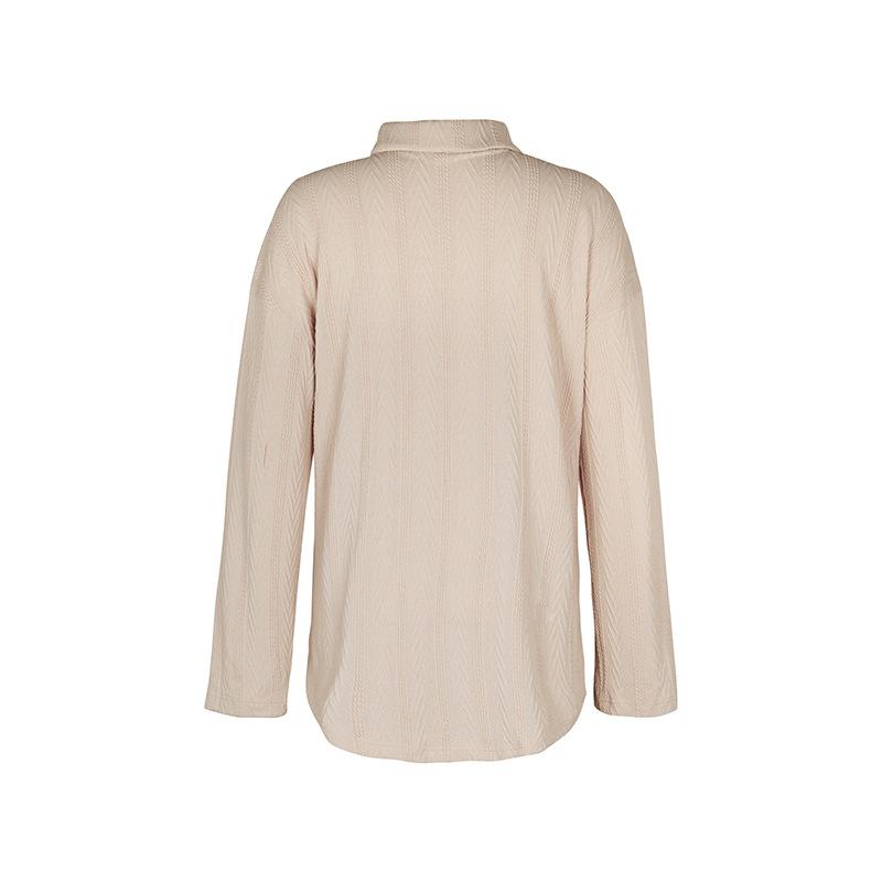 Spring and Autumn Women's Shirt Jacket Fashion Solid Color Comfortable Casual Blouse